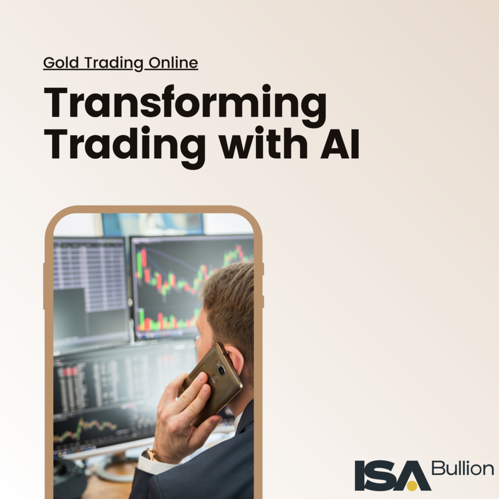 Trader Leveraging AI in Gold Trading Online