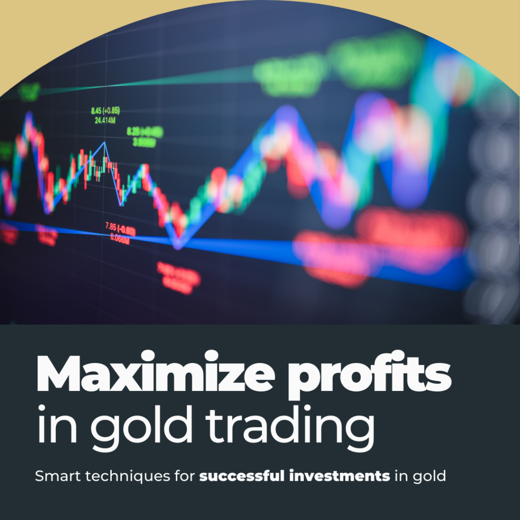 Maximize profits in gold trading—financial market chart showing price fluctuations, highlighting strategies for successful gold investments.