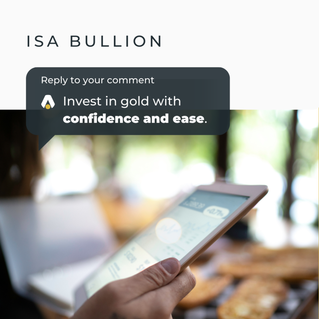 ISA Bullion platform showcasing seamless gold trading features.